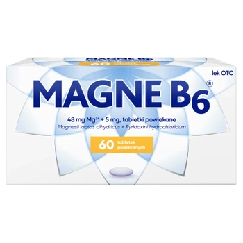 MAGNE-B6 (48 mg + 5 mg), 60 tabletek powlekanych