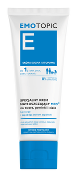 EMOTOPIC Krem natłuszczający MED+ na twarz, powieki i ciało do codziennego stosowania, 75 ml