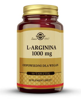 SOLGAR L-Arginina 1000 mg, 90 tabletek