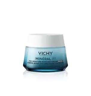 VICHY MINERAL 89 Rich, krem nawilżająco-odbudowujący 72h, konsystencja bogata, 50ml