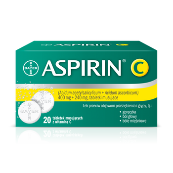 ASPIRIN C x 20 tabletek musujących 