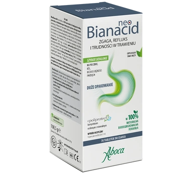 Neobianacid Smak miętowy, 70 tabletek do ssania 