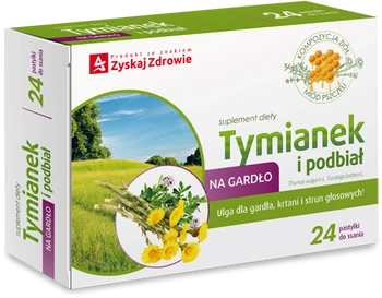 Tymianek i podbiał Zyskaj Zdrowie, 24 tabletki