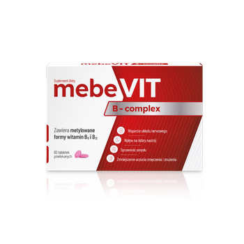 MebeVIT B-complex tabletki powlekane, 60 sztuk