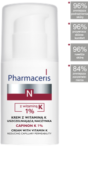 PHARMACERIS N CAPINON K1% Krem z wit.K 30ml