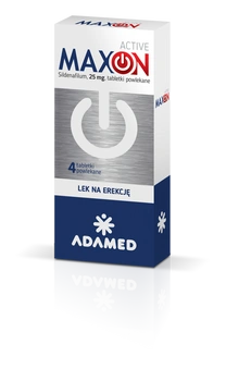 MAXON ACTIVE 25 mg x 4 tabletki powlekane