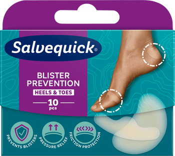 Plastry SALVEQUICK FootCare do stóp MIX, 10 sztuk  