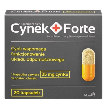 Cynek + Forte, 25 mg, 20 kapsułek o przedłużonym uwalnianiu