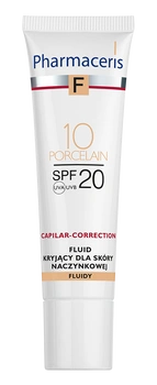 PHARMACERIS F Fluid kryjący do cery naczynkowej SPF20 - porcelain 30 ml