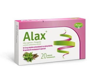 ALAX,  20 tabletek drażowanych