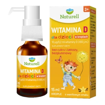 Naturell, Witamina D dla dzieci krople, 15ml