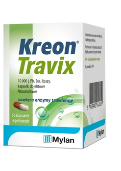 KREON TRAVIX 10000 x 50 tabletek dojelitowych