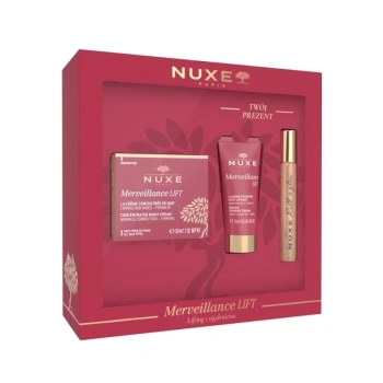 Nuxe Merveillance Lift Zestaw Krem na noc 50 ml + krem na dzień 15 ml  + olejek z drobinkami roll-on 8 ml