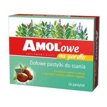 AMOLOWE NA GARDŁO, 16 pastylek do ssania