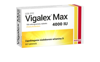 Vigalex Max 4 000 I.U., 60 tabletek