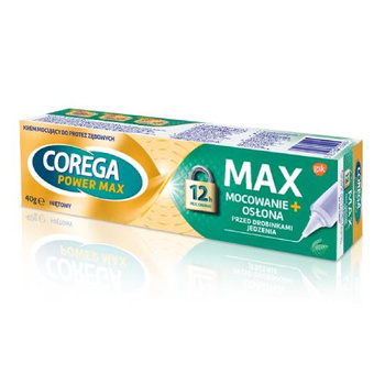 COREGA MAX Mocowanie+Osłona Mięta Krem 40g