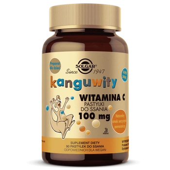 Solgar Kanguwity Witamina C, 90 pastylek do ssania