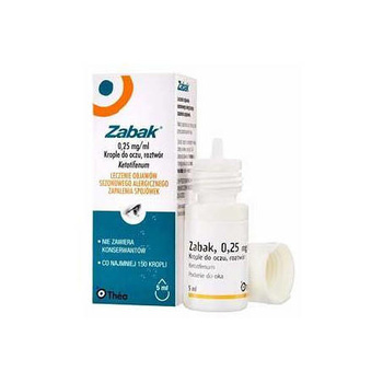 ZABAK krople do oczu 0,25mg/ml x 5ml