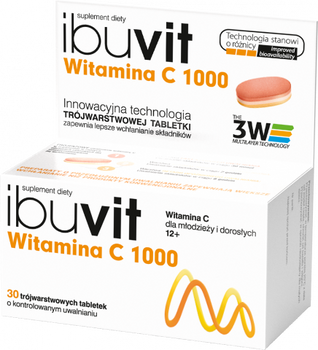 IBUVIT Witamina C 1000, 30 tabletek