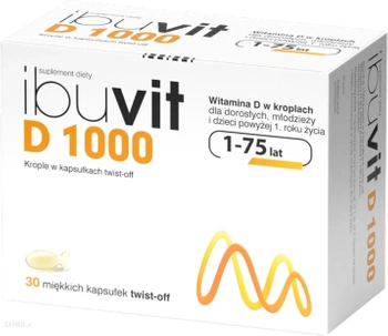 IBUVIT D 1000 krople x 30 kapsułek twist off