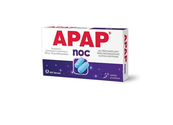 APAP NOC (500 mg + 25 mg) x 12 tabletek powlekanych